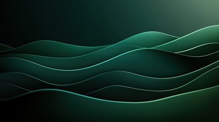 Poster - A minimalist dark green background with subtle gradients and soft contrasts, perfect for adding depth without overwhelming the design.