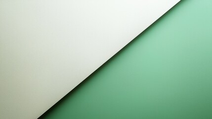 Poster - A minimalist green and white background with smooth transitions between the colors, perfect for modern and clean designs.