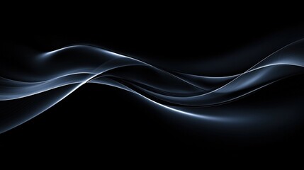 Poster - A minimalistic black background with soft gradient highlights and smooth textures, creating a clean and modern elegant feel.
