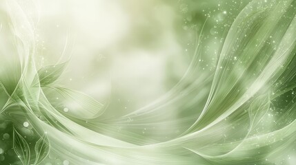 Poster - A sophisticated green abstract background with organic shapes and smooth transitions, ideal for natural or eco-friendly designs.