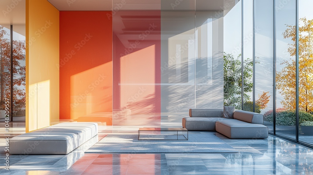 An elegant AI interface demonstrating color analysis for paint ...
