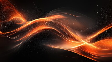 Poster - An elegant black background with delicate, glowing light accents and a rich, deep tone, perfect for sophisticated visual designs.