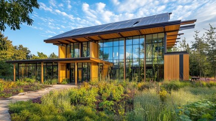 Poster - sustainable building practices often incorporate alternative energy sources.