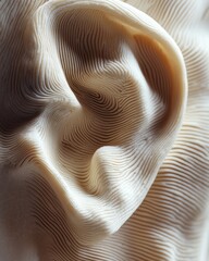 Poster - Detailed Macro of a Human Ear Texture