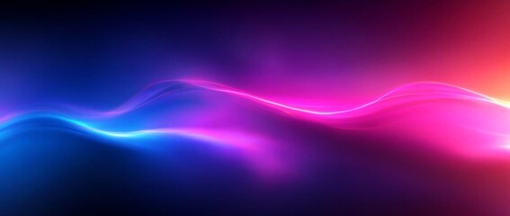 Wall Mural - hyber realistic photo of dark purple pink blue color gradient background blurred neon color flow, gr