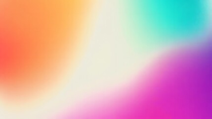 orange teal green pink abstract grainy gradient background noise texture effect summer poster design