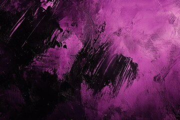 Poster - Rich purple background, innovative fuchsia and dark banner with an abstract design for captivating visual appeal