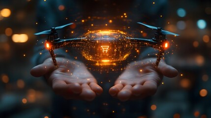 Poster - Illuminating the Future:Visionary Digital Concepts Ignite Imagination and Possibility. Radiant energy,brilliant lights,and cutting-edge technology converge in this captivating image.