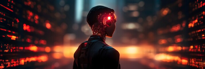 Leinwandbilder - Innovative AI-powered technologies designed to strategically influence and shape societal norms and human behavior.