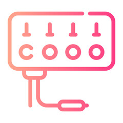 Poster - voltmeter Line Gradient Icon