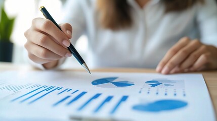 Poster - analysis of business charts and graphs