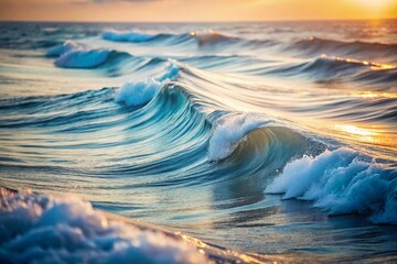 Poster - White and Gray Gradient Background with Waves for Modern Design and Creative Projects