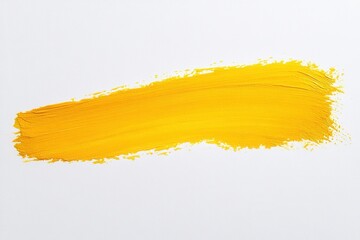 Poster - Golden brush mark on canvas: standalone design element
