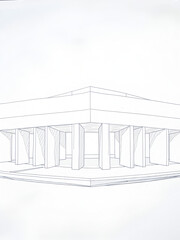 Architectural drawing. Geometric background