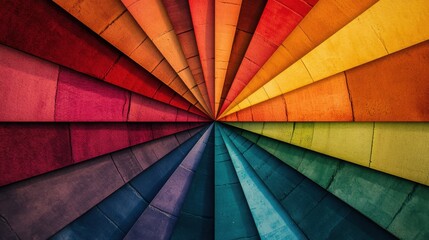 Poster - A spectrum of bold and vibrant colors on a Pantone wheel, perfect for visualizing color harmonies and palettes.
