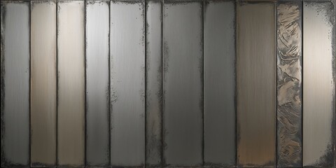 Metallic Panel with Distressed Texture