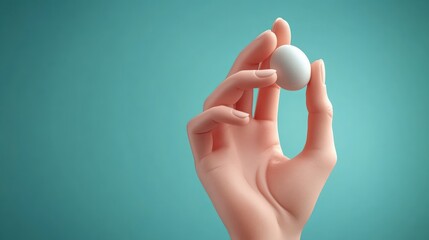Poster - holding an egg