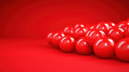 Leinwandbilder - Red spheres