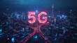 © Abu - Stylish representation of artificial intelligence technology enhancing city connectivity