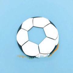 Soccer ball cut out