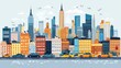 © Sandu - Cityscape Illustration of Urban Skyline
