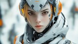 Futuristic Cyborg Portrait