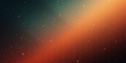 Poster - Abstract background with orange and green gradient