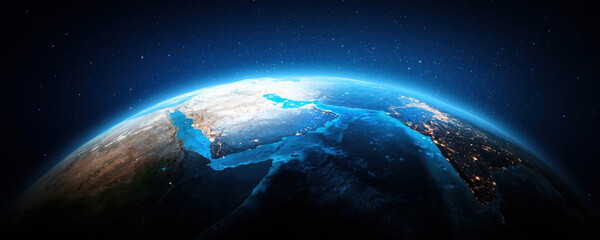Wall Mural - saudi arabia at night