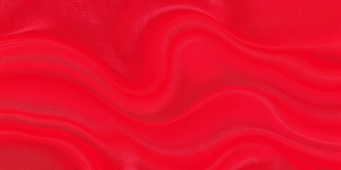 Canvas Print - Abstract red fabric background with a wavy texture.