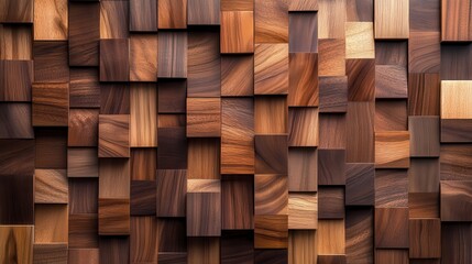 Abstract Wooden Wall Panel Background with Natural Wood Grain Texture.