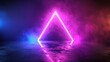 © Gia - Neon Triangle in Colorful Smoke