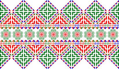 Abstract background, pattern, floral and vine design, designed by imitating the Hmong ethnic pattern