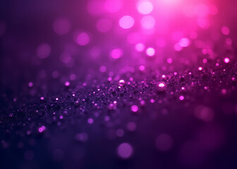 Poster - Shiny dark purple color background features a sparkly glitter effect with bright vibrant hues surrounding it fully.