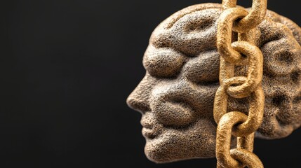 Poster - Abstract Human Brain Connected with Blockchain Nodes