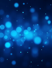 Aufkleber - Futuristic blue bokeh data design incorporates modern concepts with abstract colors for a bold and contrasting visual effect.