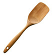 © punniix - A wooden spatula on a white isolate background, perfect for cooking and baking tasks.
