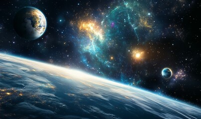 Wall Mural - outer space background
