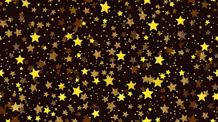 Wall Mural - Glittering golden stars