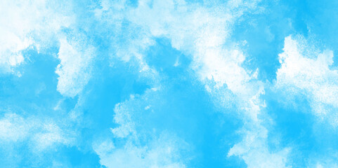 Wall Mural - abstract cloud and vapor texture background. white and blue smoke aquarelle smudge illustration smooth grungy smokey light pastel colors ink glow. white color powder explosion .