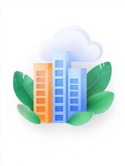 Poster - Innovative Cloud Service Icons for Digital Transformation