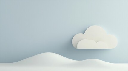 Poster - Abstract Cloud and Digital Landscape Design