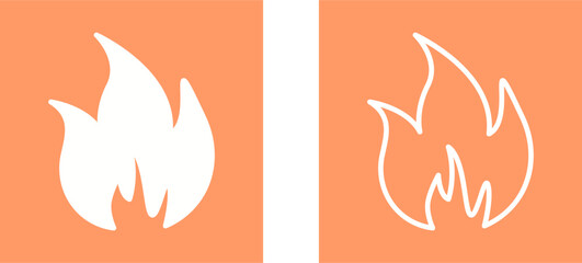 Wall Mural - Flame Vector Icon