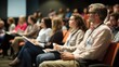 © Mandeep - audience at a conference or presentation listening attentively
