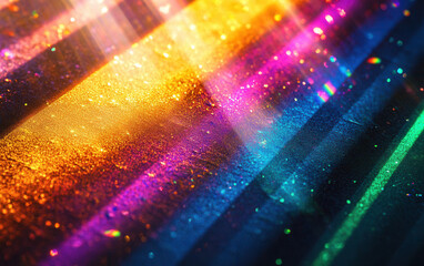 Poster - Abstract Rainbow Glitter