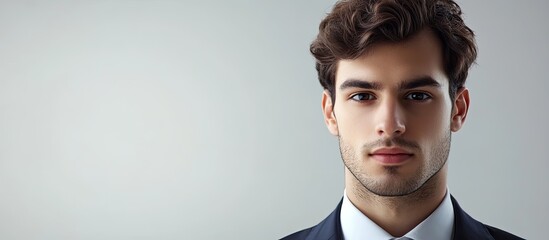 Poster - Portrait of a young businessman. with copy space image. Place for adding text or design