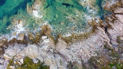 Canvas Print - Scenic rocky beach in Santa Teresa Gallura, Sardinia, Italy