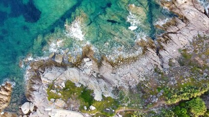 Canvas Print - Scenic rocky beach in Santa Teresa Gallura, Sardinia, Italy