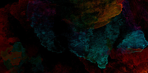 Wall Mural - Abstract colorful storm cloud texture. black dramatic smoke brush effect smoke swirls misty fog isolated, background. blue fractal painted paper textured canvas for design watercolor scraped vector.	