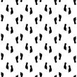 © Marina - Human footprints seamless pattern. Texture with black foot silhouettes. Creative minimalist style art background for children or trendy design with basic shapes.