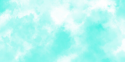 Wall Mural - Abstract light blue watercolor cloudiness, mist, or smog background. light blue sky with white background and blurred pattern. Vivid textured aquarelle painted art design background.	
